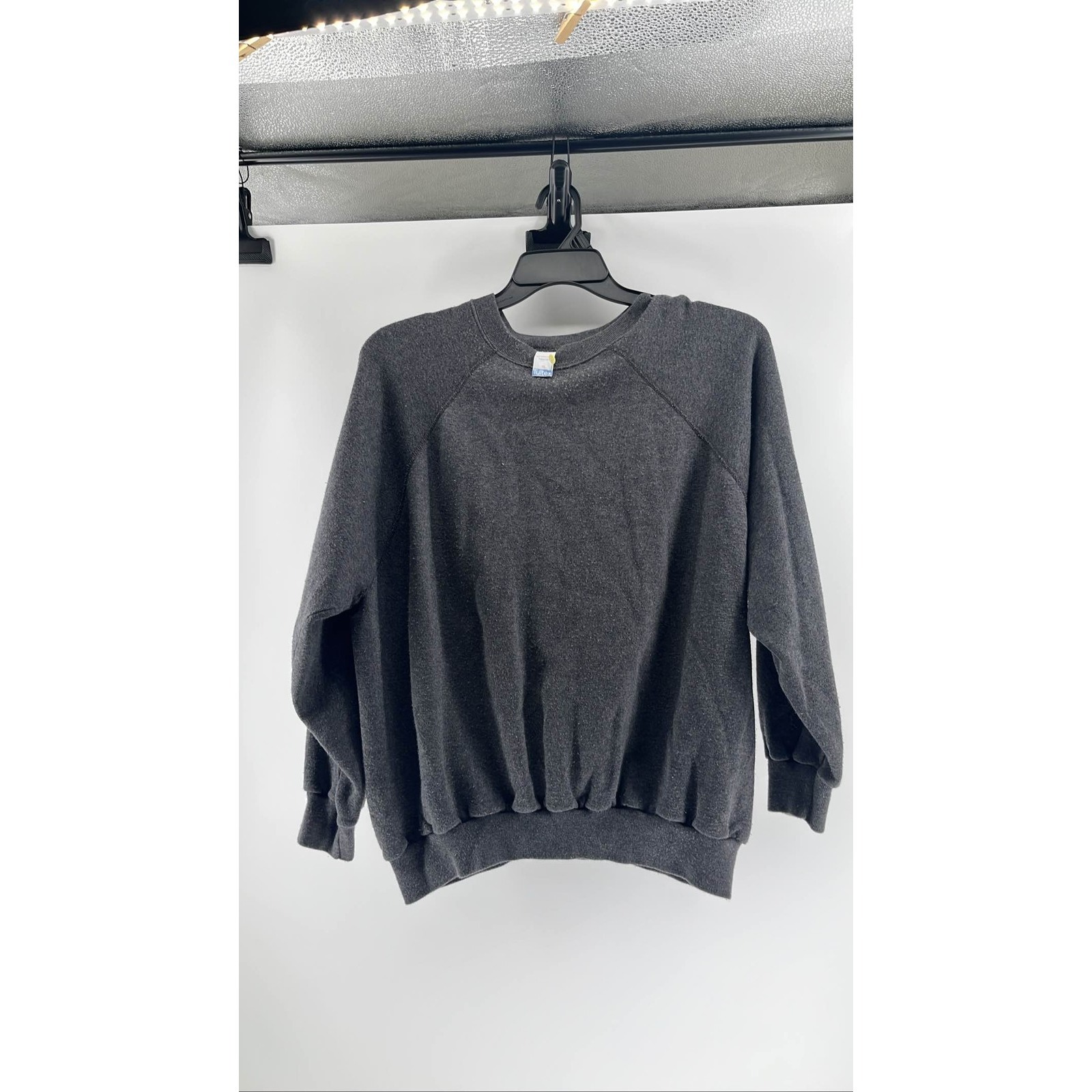80s Tultex Gray Raglan Sweatshirt Usa Made Mens 1x